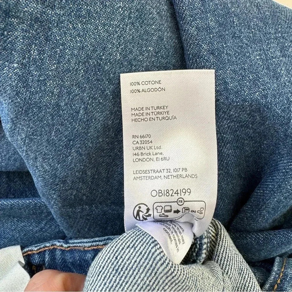 NWT Free People Palmer Cuffed Jeans Mid Rise Denim We The Free 26 - Picture 12 of 16